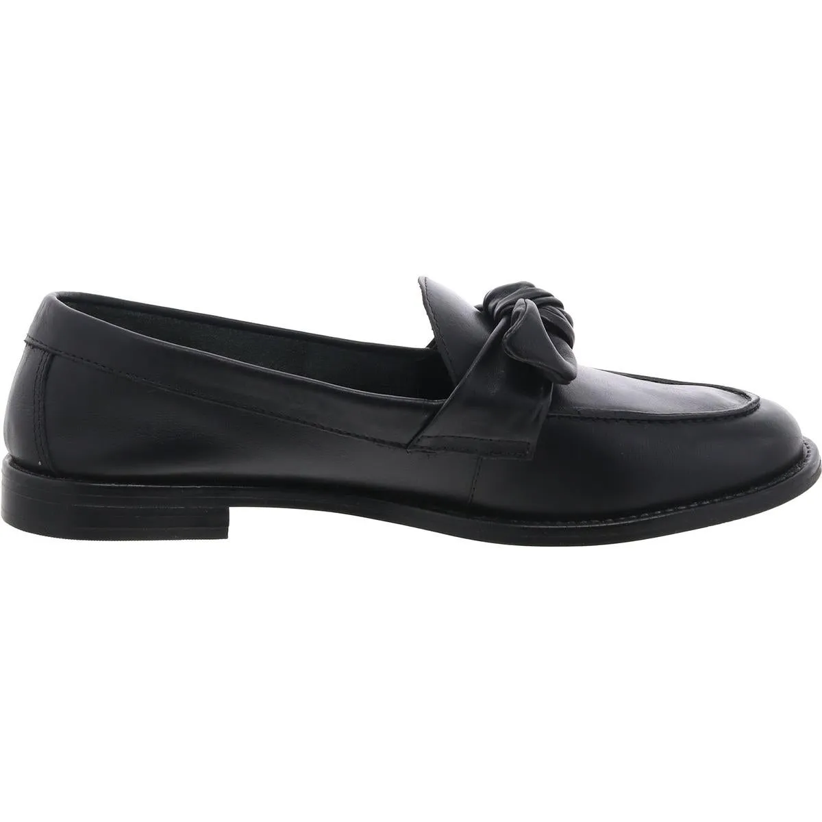 Arezzo Womens Cassidy Leather Flat Loafers