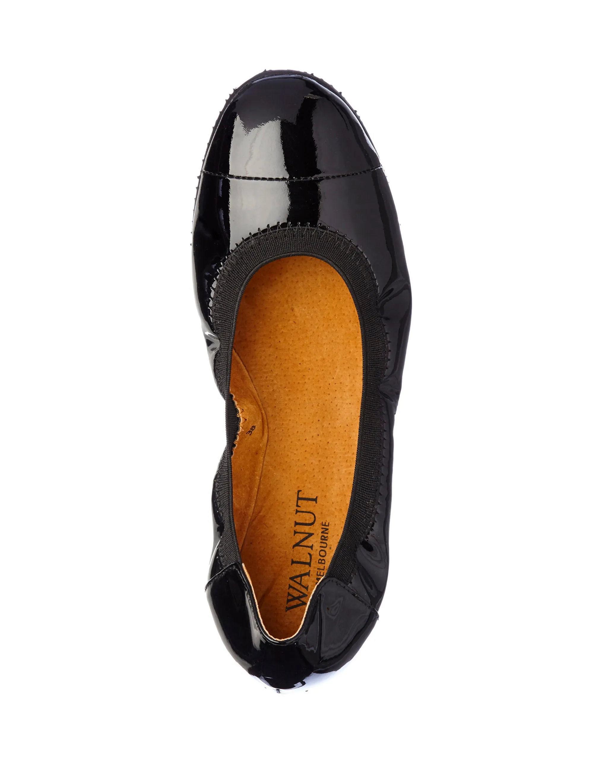 Ava Patent Ballet Black