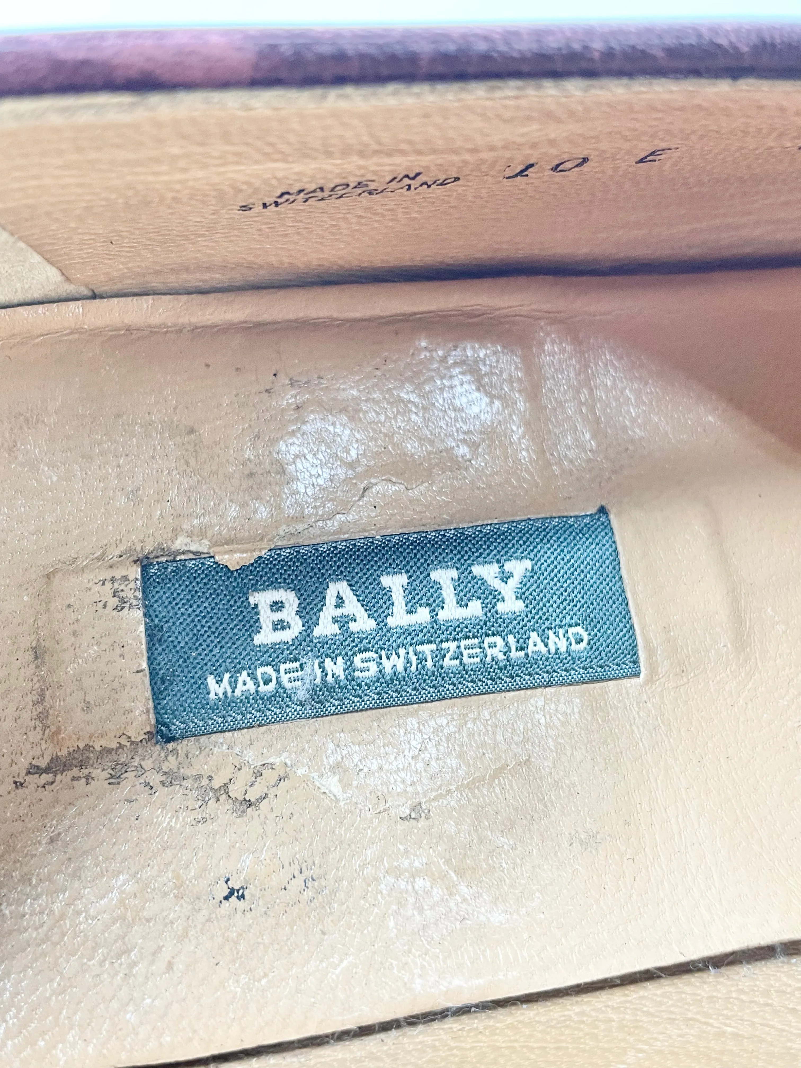 Bally Bordeaux Leather Loafers - EU43