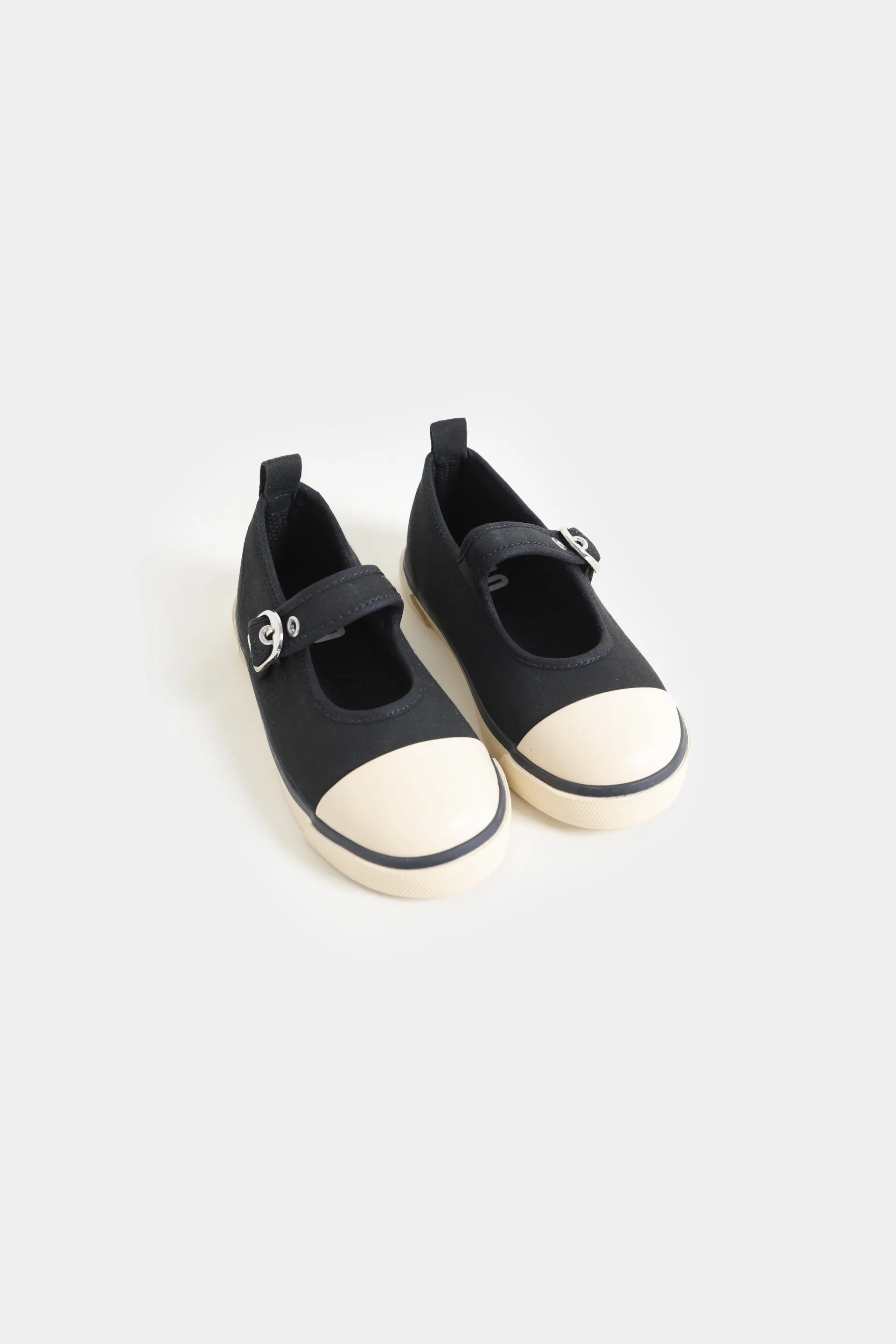 Canvas Buckle-Up Flats