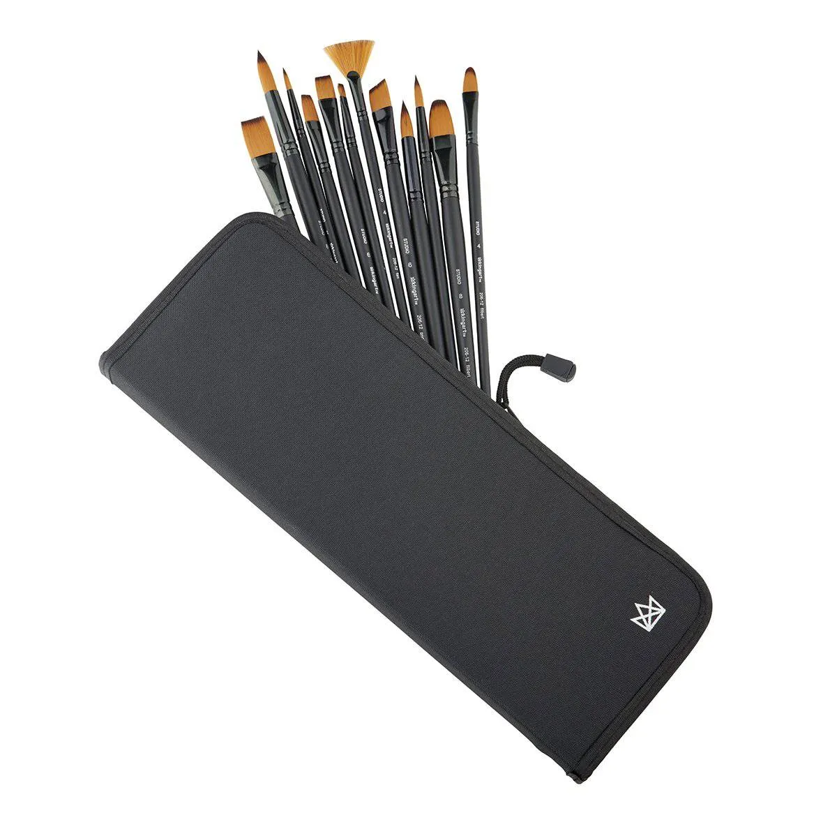 Gold Nylon Brush Set 12 pc