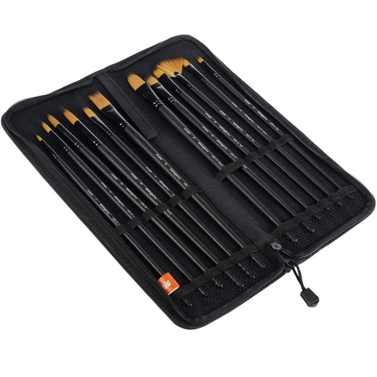 Gold Nylon Brush Set 12 pc